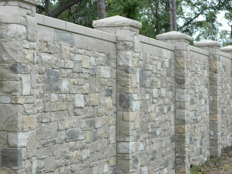 Orlando Spring Precast Concrete Walls Fences Hardscapes Florida Wall Concepts Inc - Building A Concrete Wall Fence